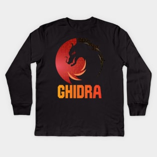 Cyber Security - NSA - Ghidra - Reverse Engineering tool Kids Long Sleeve T-Shirt
